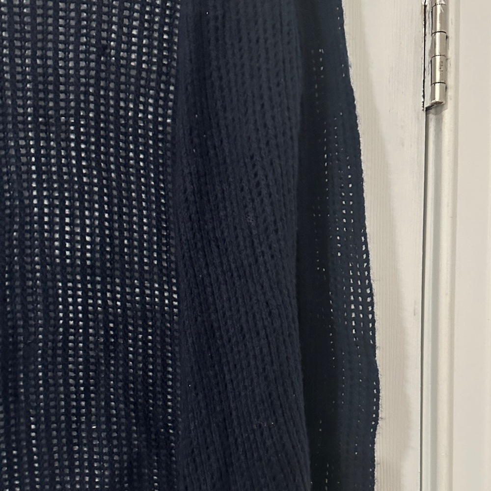 Inhabit Navy Open Knit Cardigan - Picture 4 of 12